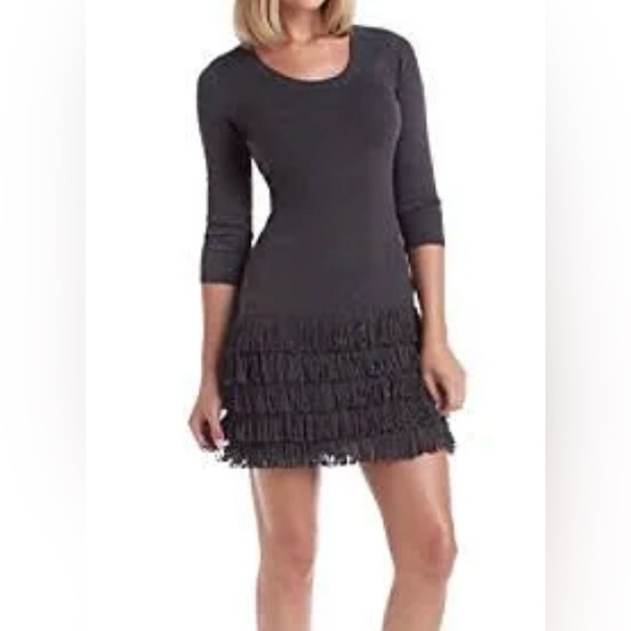 Calvin Klein Sweater Dress with Fringe
Hem Size L - Picture 1 of 14